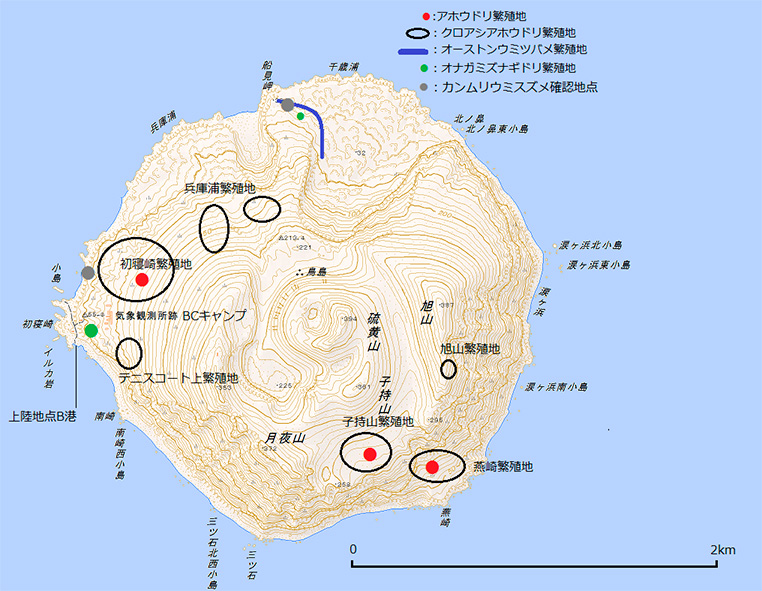 鳥島位置図